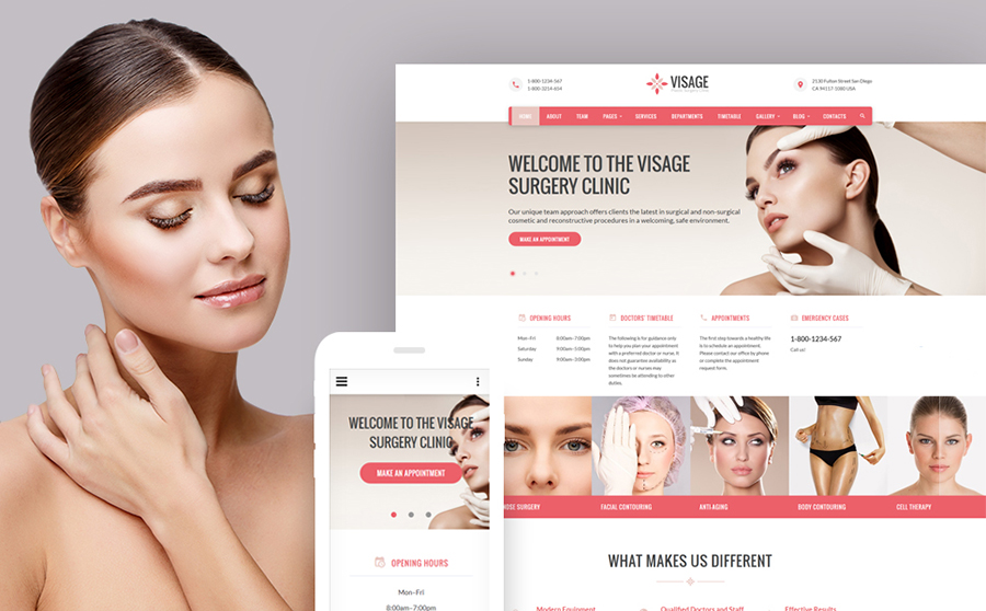 Visage - Plastic Surgery Clinic Web Template