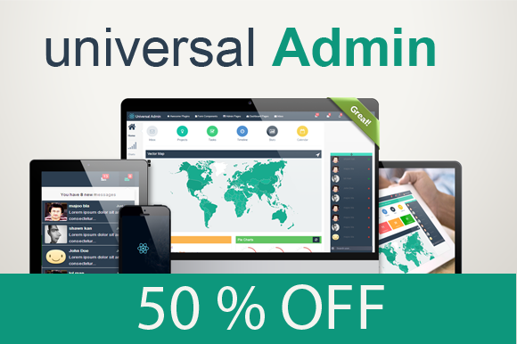 Bootstrap template & theme Universal Admin-Responsive template