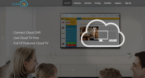 Bootstrap template & theme Cloud-TV