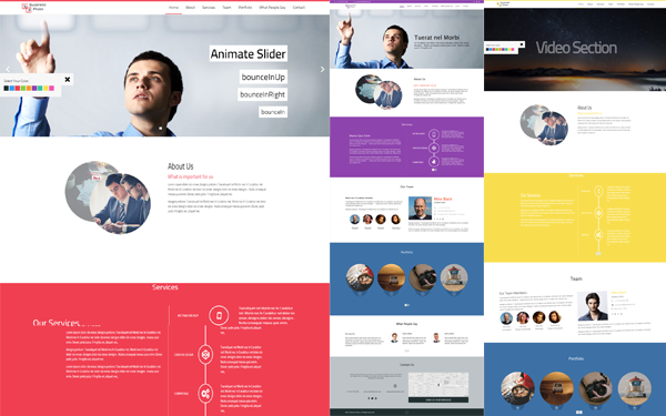 Bootstrap theme Pluso: Business website template