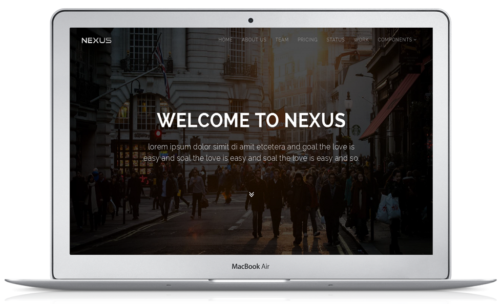 Bootstrap template & theme Nexus- Responsive Website Template