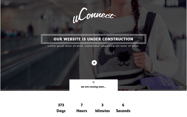 uconnect- coming soon web page