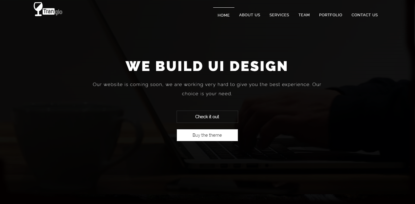 Bootstrap theme Tranglo: A Multi-Purpose Black Theme