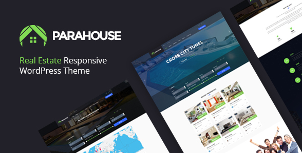 Bootstrap template Parahouse - Modern Real Estate WordPress Theme