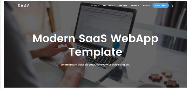 Bootstrap theme Saas - SaaS Products / Web App Theme