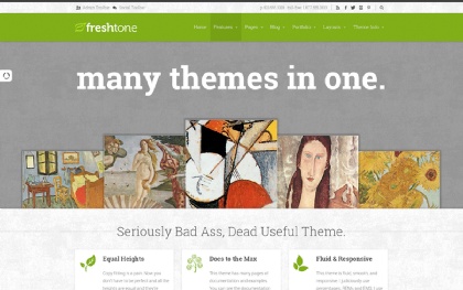 Bootstrap theme Freshtone: Fluid & Responsive Theme