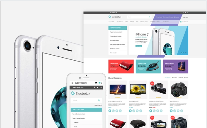 Bootstrap theme Electronics Store Responsive OpenCart Template