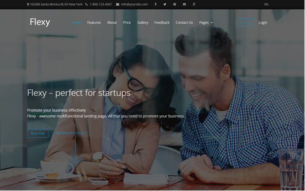 Bootstrap template FLEXY - Business MultiPurpose Theme