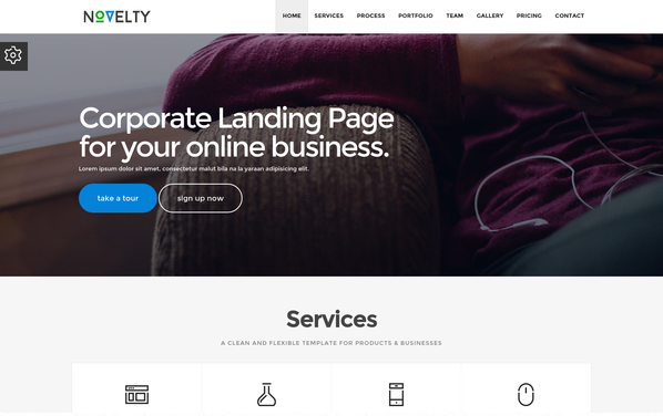 Bootstrap template Novelty - Multipurpose Template