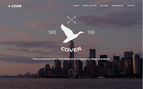 Bootstrap theme Cover - Responsive Multipurpose Template