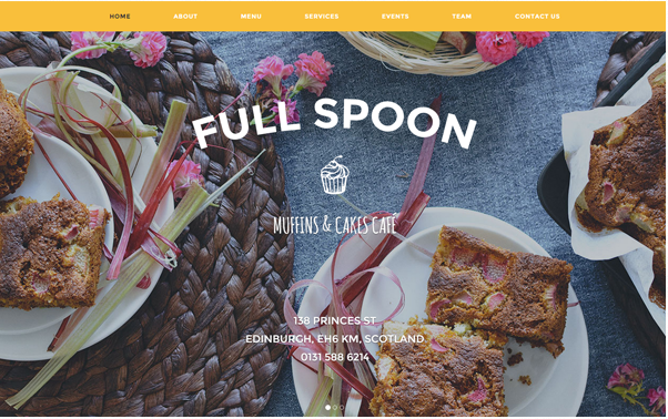 Bootstrap theme Full Spoon - Restaurant Template