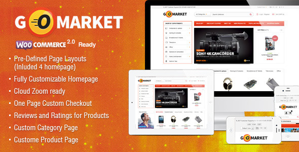 Bootstrap template  WooCommerce Supermarket Theme - GoMarket