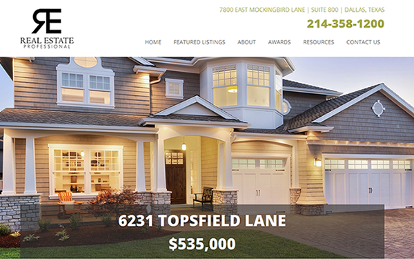 Bootstrap template Real Estate Professional