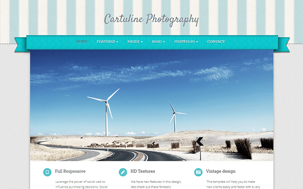 Bootstrap template Cartuline - Responsive Template