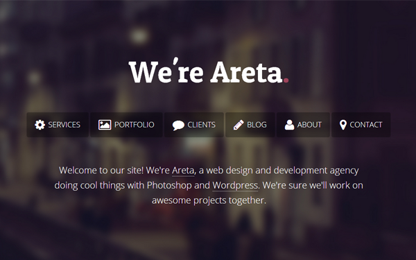 Bootstrap template Areta - Agency Portfolio Template