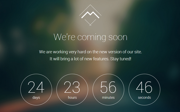 Bootstrap template Mira - Coming Soon WordPress Theme