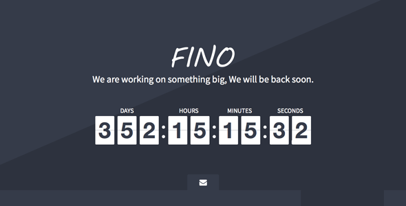Bootstrap template  Fino - Coming Soon Template