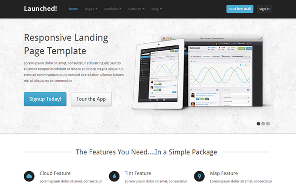 Bootstrap template Launched! - Responsive Website Template