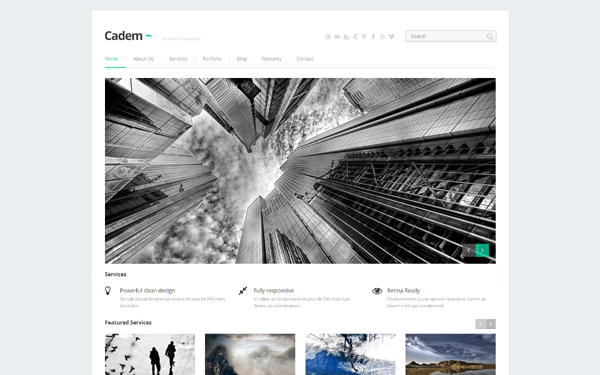 Bootstrap template Innovation