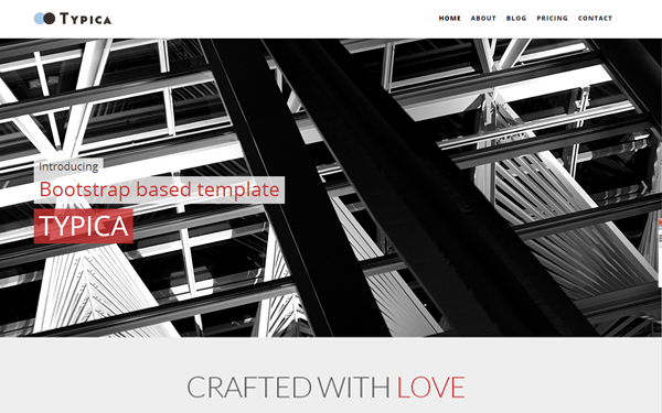 Bootstrap template Typica