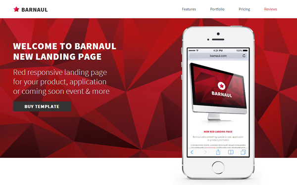 Bootstrap theme Barnaul - Strong Landing Pages