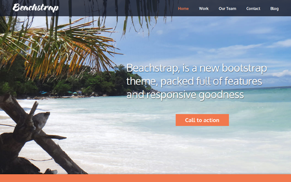 Bootstrap theme Beachstrap One Page Parallax Template