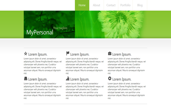 Bootstrap template MyPersonal - Personal Blog Template