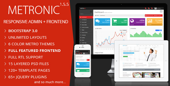 Bootstrap template Metronic - Responsive Admin Dashboard Template