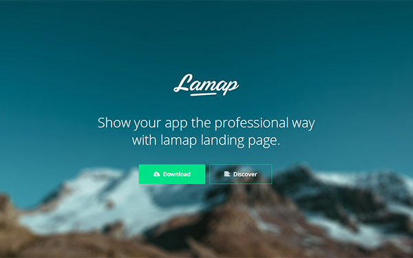 Bootstrap template Lamap App Landing Page