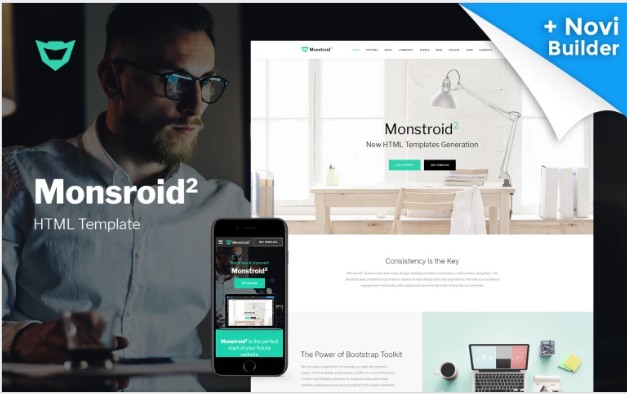 Bootstrap template Monstroid2 Multipurpose Website Template