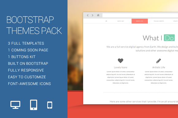 Bootstrap theme Bootstrap Themes Pack