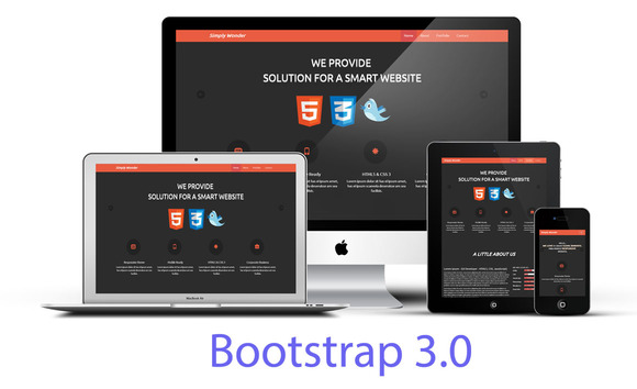 Bootstrap template Simply wonder -Bootstrap 3 Portfolio