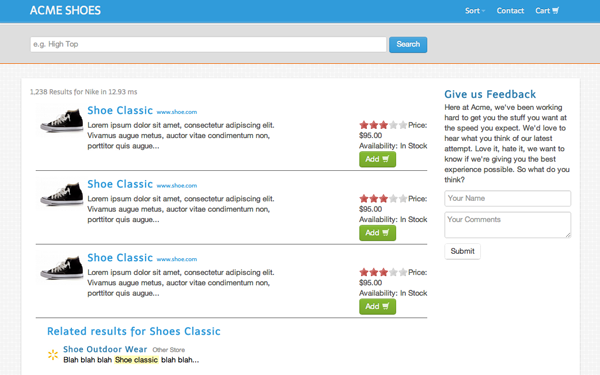 Search list 1. Search Result Page Design. Result website.