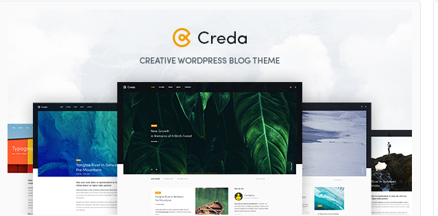 Bootstrap theme Creda - Creative WordPress Blog Theme