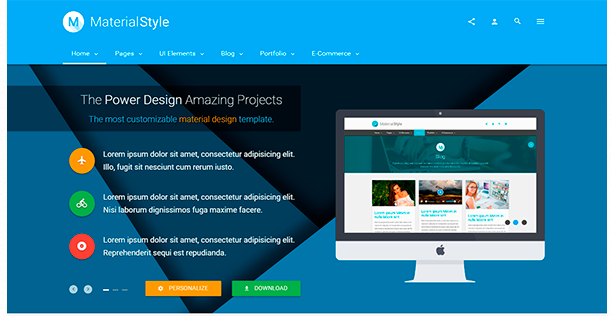 Bootstrap theme Material Style - Material Design For All