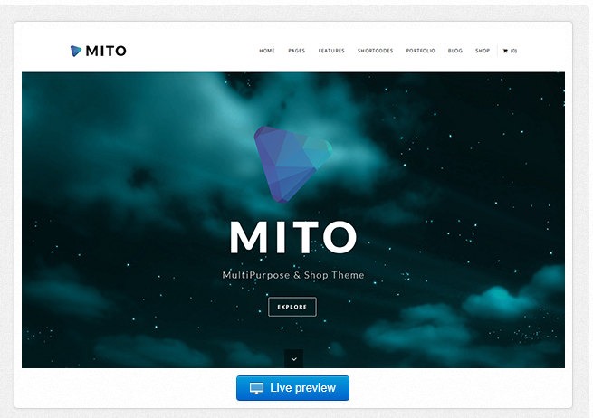 Bootstrap theme Mito - WordPress MultiPurpose Shop Theme