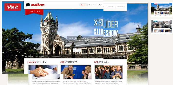 Bootstrap theme Matheno - Education Template