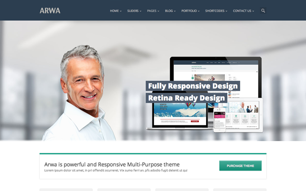 Bootstrap theme Arwa - Responsive Multipurpose Theme