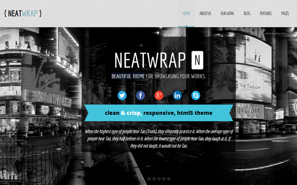 Bootstrap theme NeatWrap - Responsive Multi Page Theme