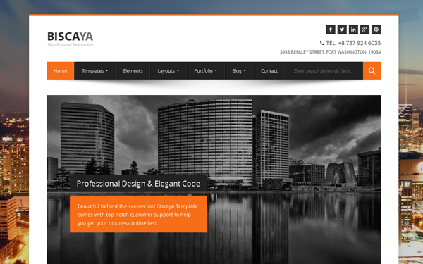 Bootstrap theme  Biscaya