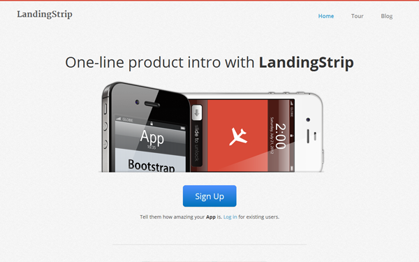 Bootstrap theme LandingStrip - Landing Page