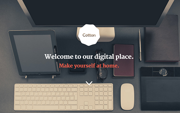 Bootstrap theme Cotton - Responsive Single Page