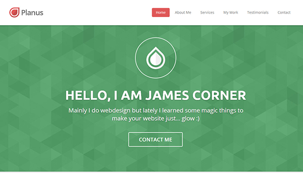 Bootstrap theme Planus - One Page Responsive Template