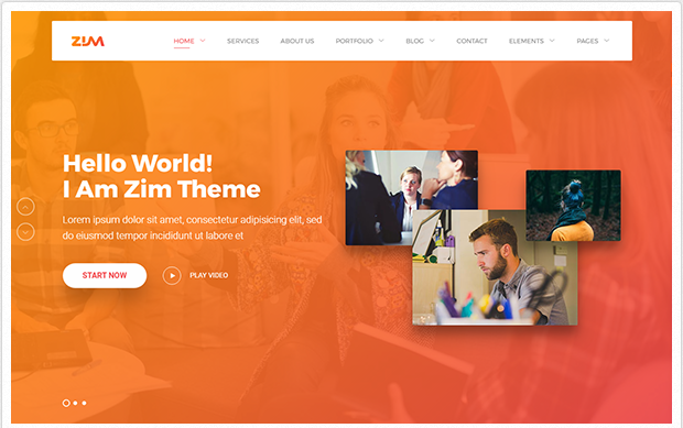 Bootstrap theme Zim - Multi-Purpose One page Template